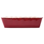 Italian Bakers Large Rectangular Red Baker